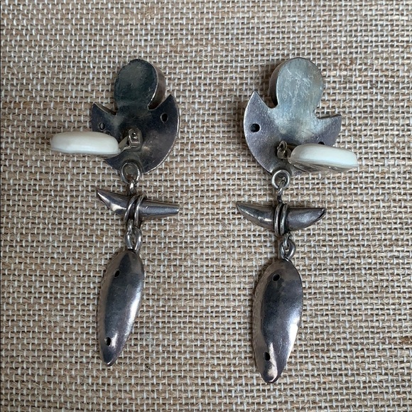 Margaret Ellis Earrings sterling southwest style - Picture 5 of 8